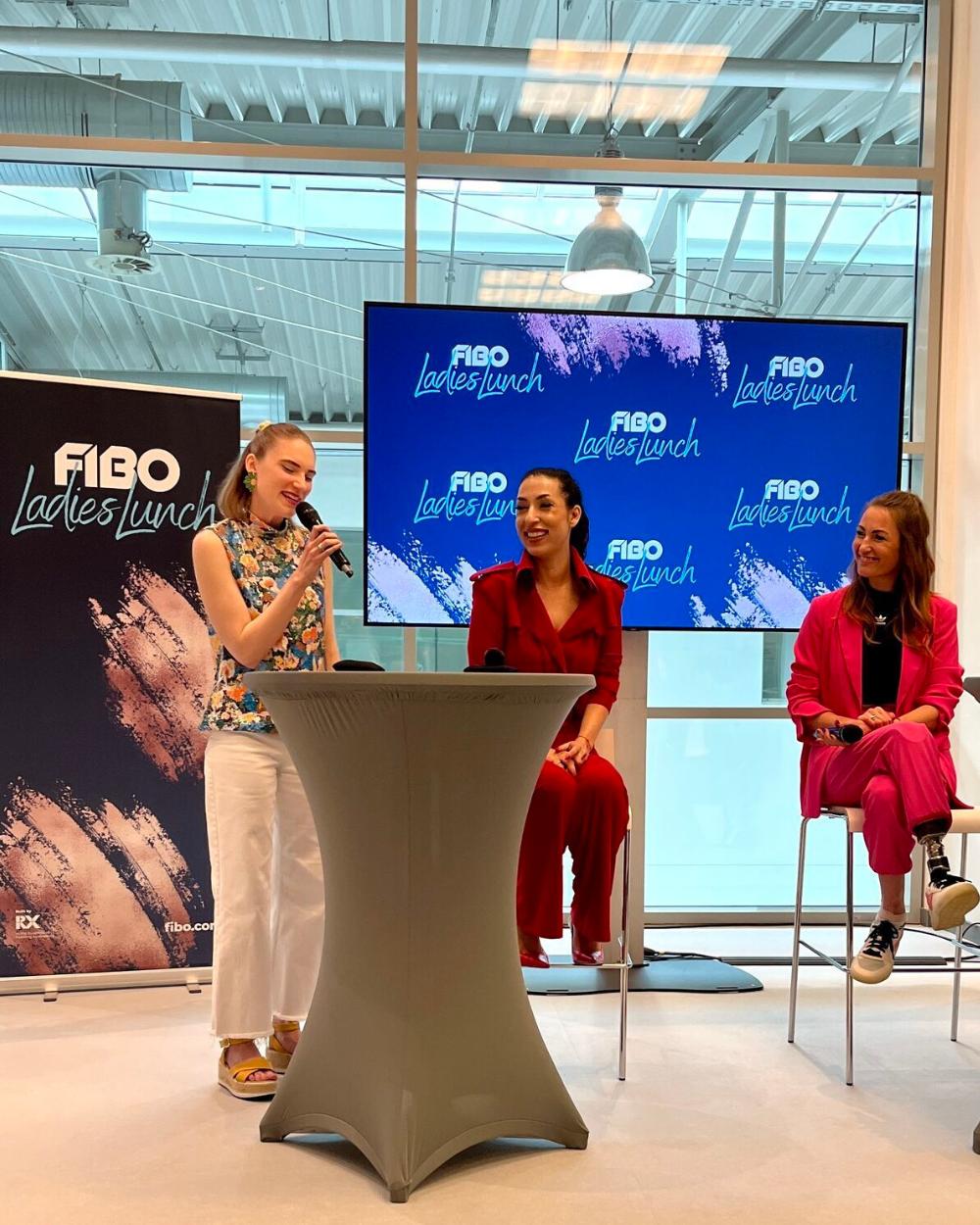 Céleste Spahić auf dem FIBO Ladies Lunch Panel mit Tijen Onaran und Denise Schindler