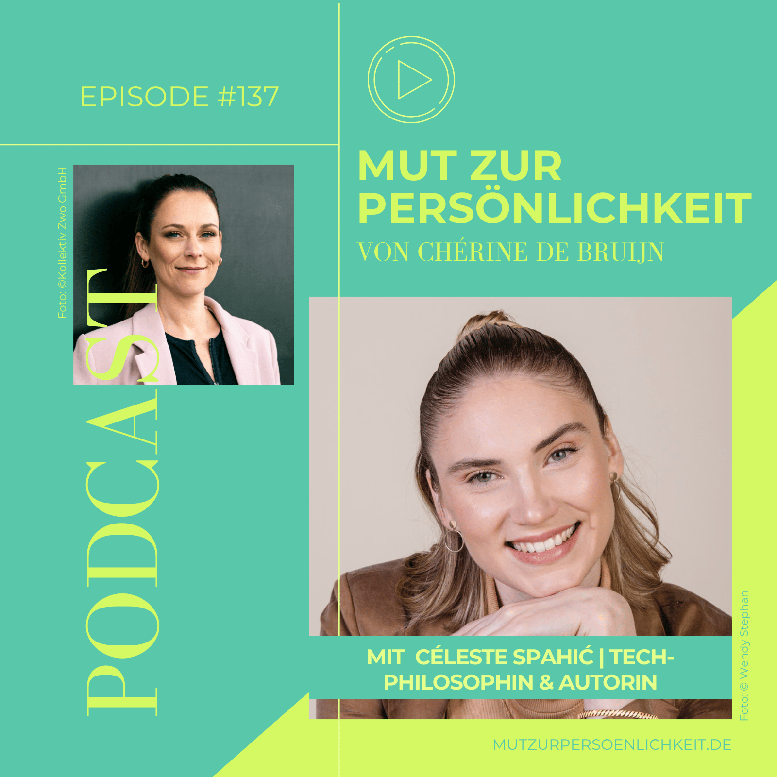 Céleste Spahic im Podcast „Mut zur Persönlichkeit“ von Chérine de Bruijn